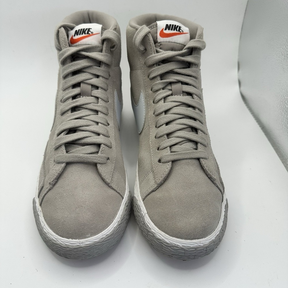 Nike Women's Blazer Mid Vintage Suede Cobblestone Gray Lt. Blue Streetwear Sz 7
